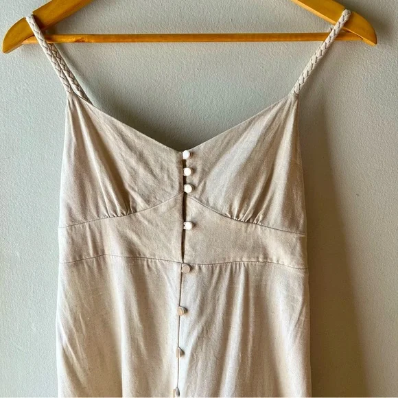 Monteau of Los Angeles• Linen Maxi Dress•Sz S - Picture 2 of 11